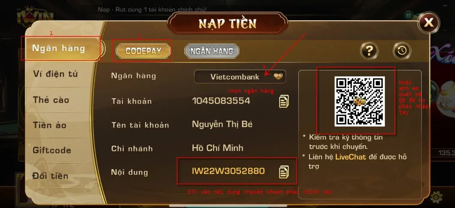 Nạp tiền vào Iwin bị chậm